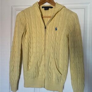 Ralph Lauren Sport Cableknit Zip-Up Hoodie Women’s Sz Small